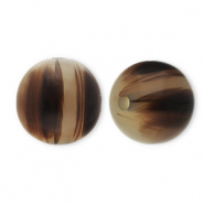 Perline in resina 12mm beige sabbia-marrone