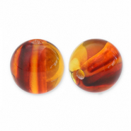 Perline in resina 12mm marrone topazio