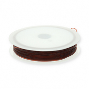 Filo infilaperle elastico 0.8mm marrone