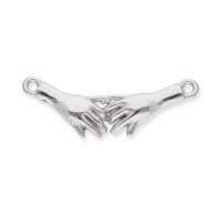 Componenti in acciaio inossidabile distanziatore pinky promise argento