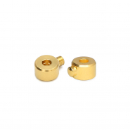 Componenti di metallo DQ Eco-brass® schiaccini tubo oro (privo di nichel)
