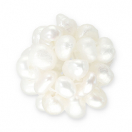 Perle di acqua dolce in stile grappolo bianco naturale