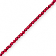 Perline sfaccettate rosso