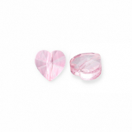 Perline sfaccettate fashion cuore rosa