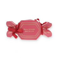 BY31® Confezione regalo caramella "Merry & Bright" rosso-oro