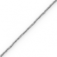 Perline di ematite rondella argento