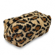 BY31® Pochette teddy con stampa leopardo marrone chiaro-marrone-nero