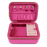 BY31® Scatola portagioie velluto fucsia-rosa d'epoca