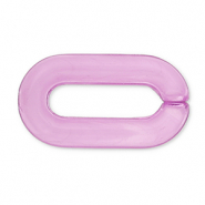 Catena in acrilico 20mm maglie sciolte viola lavanda