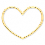 Componenti in acciaio inossidabile distanziatore cuore oro