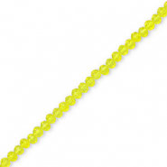 Perline sfaccettate 4x3mm rondella giallo