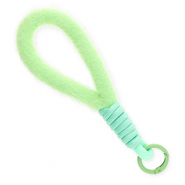 Cordini per cellulare trendy peluche verde pastello-verde menta