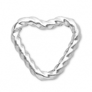 Componenti in acciaio inossidabile distanziatore cuore argento