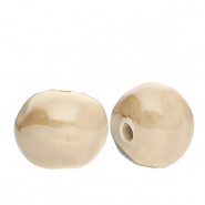 Perline di ceramica greca DQ® grigio beige