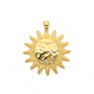 Ciondoli di metallo DQ® sole oro (privo di nichel)
