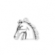 Ciondoli di metallo DQ® cavallo argento antico (privo di nichel)