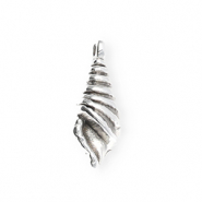 Ciondoli di metallo DQ® conchiglia argento antico (privo di nichel)