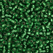 Rocailles Miyuki 8/0 Silver Lined Lt.Green 8-0015