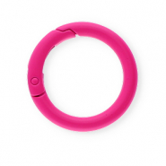 Componenti colorati anello brisé portachiavi rosa neon