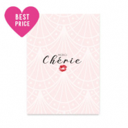 Espositori bigiotteria in cartoncino "Merci Ch&eacute;rie" rosa chiaro