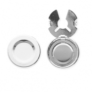 Copri bottoni in ottone Eco-brass® argento
