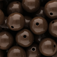 DQ Perline in acrilico 20 mm lucido Cappuccino brown 19-1220 TCX