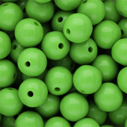 DQ Perline in acrilico 14 mm lucido Vibrant green 16-6339 TCX