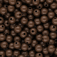 DQ Perline in acrilico 8 mm lucido Cappuccino brown 19-1220 TCX