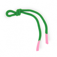 Portachiavi paracord verde-rosa