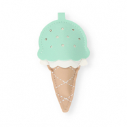 Ciondoli accattivanti a gelato marrone pietra arenaria-verde menta-bianco