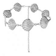 Catena per i fianchi conchiglie argento