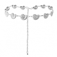 Catena per i fianchi conchiglie argento