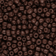 Perline di vetro rocailles 6/0 (4mm) marrone scuro