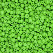 Perline di vetro rocailles 8/0 (3mm) verde