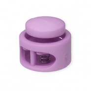Componenti colorati chiusura stopper per cordoncino tonda lilla