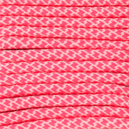 Paracord alla moda 6.5mm rosa corallo neon