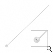 BY31® Componenti in acciaio inossidabile chiodini a testa pallina 70mm argento