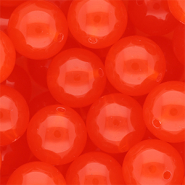 DQ® Perline in acrilico 18 mm lucido rosso vermiglio