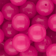 DQ® Perline in acrilico 18 mm lucido rosa magenta