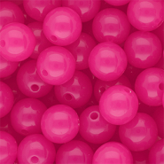 DQ® Perline in acrilico 14 mm lucido rosa magenta