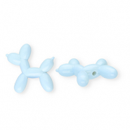 Perline in acrilico cane a palloncino blu chiaro