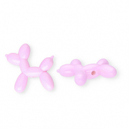 Perline in acrilico cane a palloncino lilac pastello