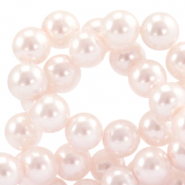 Perline di vetro con effetto perlato 8 mm alta qualit&agrave; rosa chiaro