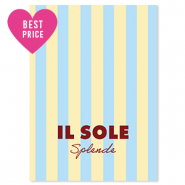 BY31® Espositori bigiotteria in cartoncino "Il sole splende" giallo-blu chiaro-rosso magono