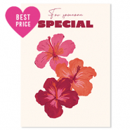 BY31® Espositori bigiotteria in cartoncino "For someone special" biancastro-rosso bordeaux-rosso corallo-rosa