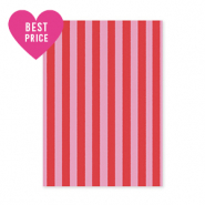BY31® Espositori bigiotteria in cartoncino linee rette rosso-rosa