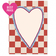 BY31® Espositori bigiotteria in cartoncino cuore crema-rosso-rosso bordeaux-blu chiaro