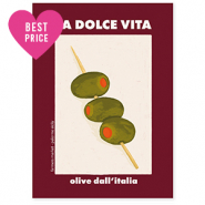 BY31® Espositori bigiotteria in cartoncino "La dolce vita" rosso bordeaux-biancastro-verde oliva-arancione