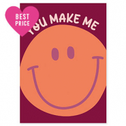 BY31® Espositori bigiotteria in cartoncino "You make me" rosso porto-arancione-rosa chiaro-viola