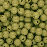 DQ Perline in acrilico 8 mm lucido verde oliva